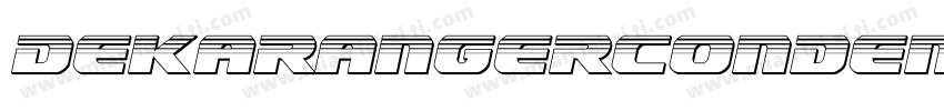 DekarangerCondensed-r6R8字体转换