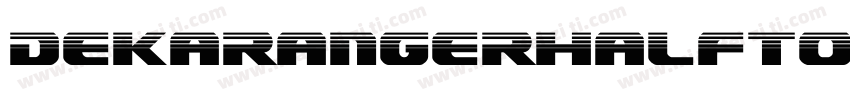 DekarangerHalftone-9DeZ字体转换