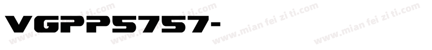 Vgpp5757字体转换