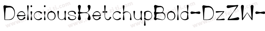 DeliciousKetchupBold-DzZW字体转换