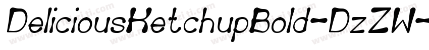 DeliciousKetchupBold-DzZW字体转换