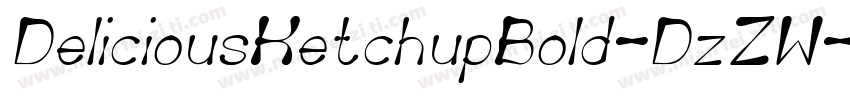 DeliciousKetchupBold-DzZW字体转换