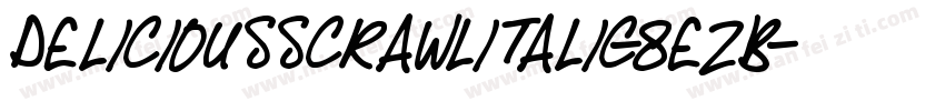 DeliciousScrawlItalic-8EZB字体转换