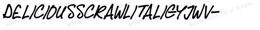 DeliciousScrawlItalic-Yjwv字体转换
