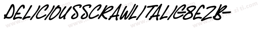 DeliciousScrawlItalic-8EZB字体转换