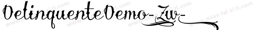 DelinquenteDemo-6Zw1字体转换