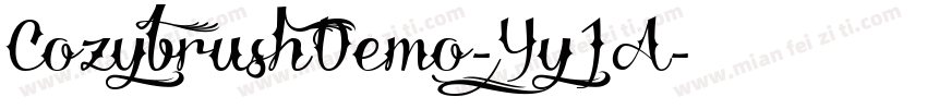 CozybrushDemo-6YyJA字体转换
