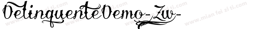 DelinquenteDemo-6Zw1字体转换