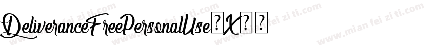 DeliveranceFreePersonalUse-X33Lo字体转换