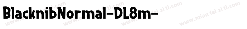 BlacknibNormal-DL8m字体转换