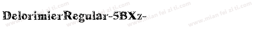 DelorimierRegular-5BXz字体转换