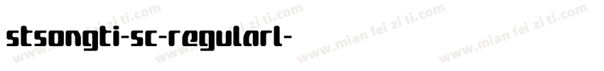 stsongti-sc-regularl字体转换