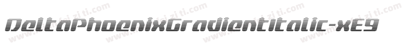 DeltaPhoenixGradientItalic-xE9R字体转换