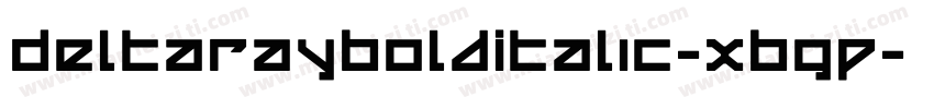 DeltaRayBoldItalic-XBgP字体转换