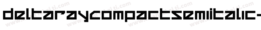 DeltaRayCompactSemiItalic-exDl字体转换