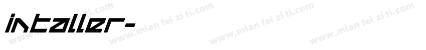 Intaller字体转换