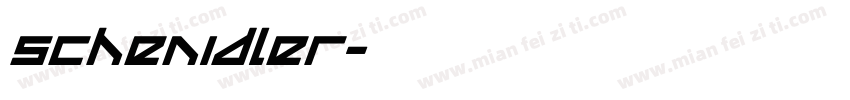 schenidler字体转换