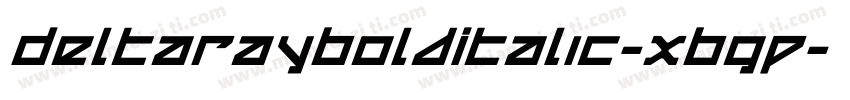 DeltaRayBoldItalic-XBgP字体转换