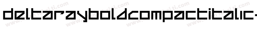 DeltaRayBoldCompactItalic-Ler5字体转换