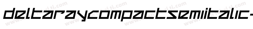 DeltaRayCompactSemiItalic-exDl字体转换