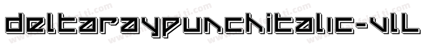 DeltaRayPunchItalic-VlLZ字体转换
