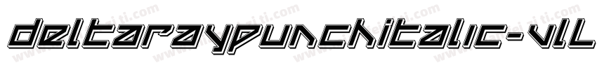 DeltaRayPunchItalic-VlLZ字体转换