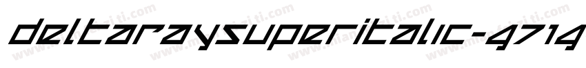 DeltaRaySuperItalic-G71G字体转换