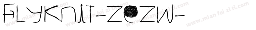 Flyknit-zeZw字体转换