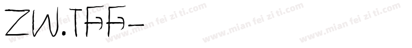 zw.tff字体转换