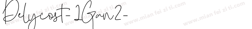 Delycost-1Gan2字体转换