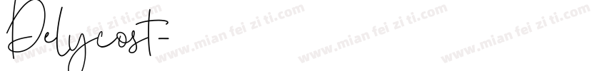 Delycost字体转换
