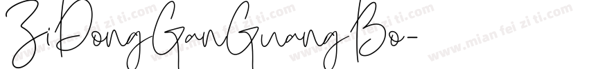 ZiDongGanGuangBo字体转换