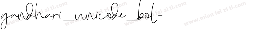 gandhari_unicode_bol字体转换