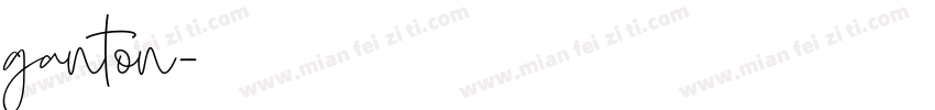 ganton字体转换