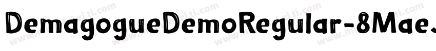 DemagogueDemoRegular-8MaeJ字体转换