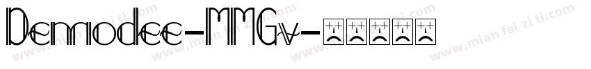 Demodee-MMGv字体转换