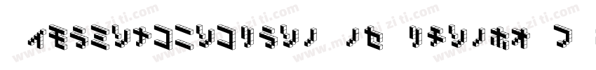 DemoncubicblockNkpBlack-6R2D字体转换