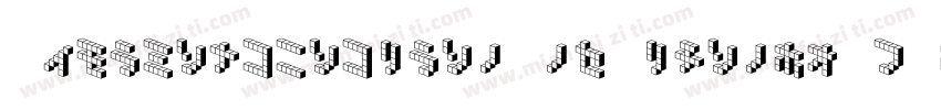 DemoncubicblockNkpBlack-6R2D字体转换