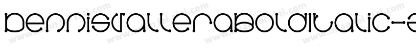 DennisValleraBoldItalic-ZY3q字体转换