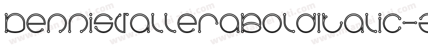 DennisValleraBoldItalic-ZY3q字体转换