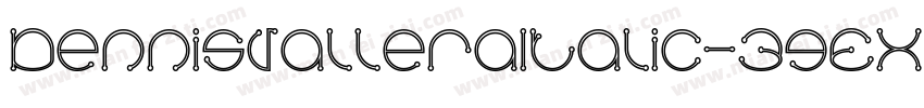 DennisValleraItalic-3gEX字体转换