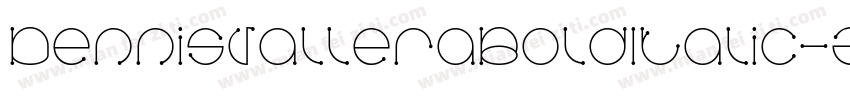 DennisValleraBoldItalic-ZY3q字体转换