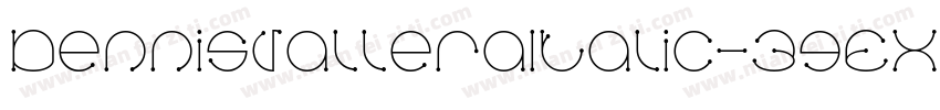 DennisValleraItalic-3gEX字体转换