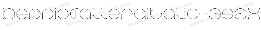 DennisValleraItalic-3gEX字体转换