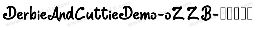DerbieAndCuttieDemo-oZZB字体转换