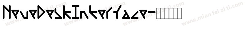 NeueDeskInterface字体转换