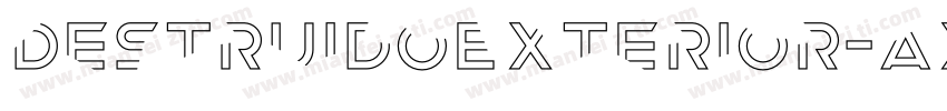 DestruidoExterior-axBmE字体转换