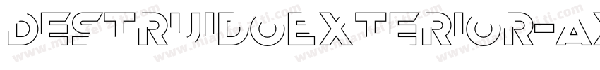 DestruidoExterior-axBmE字体转换