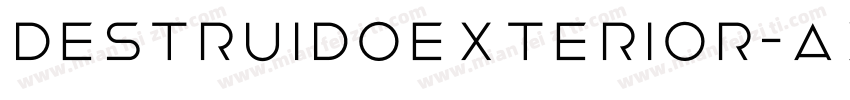DestruidoExterior-axBmE字体转换