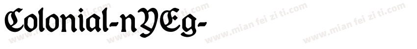 Colonial-nYEg字体转换